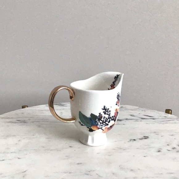 Anthropologie Botanica Handpainted Stoneware Creamer New in Box NWT - Picture 6 of 8